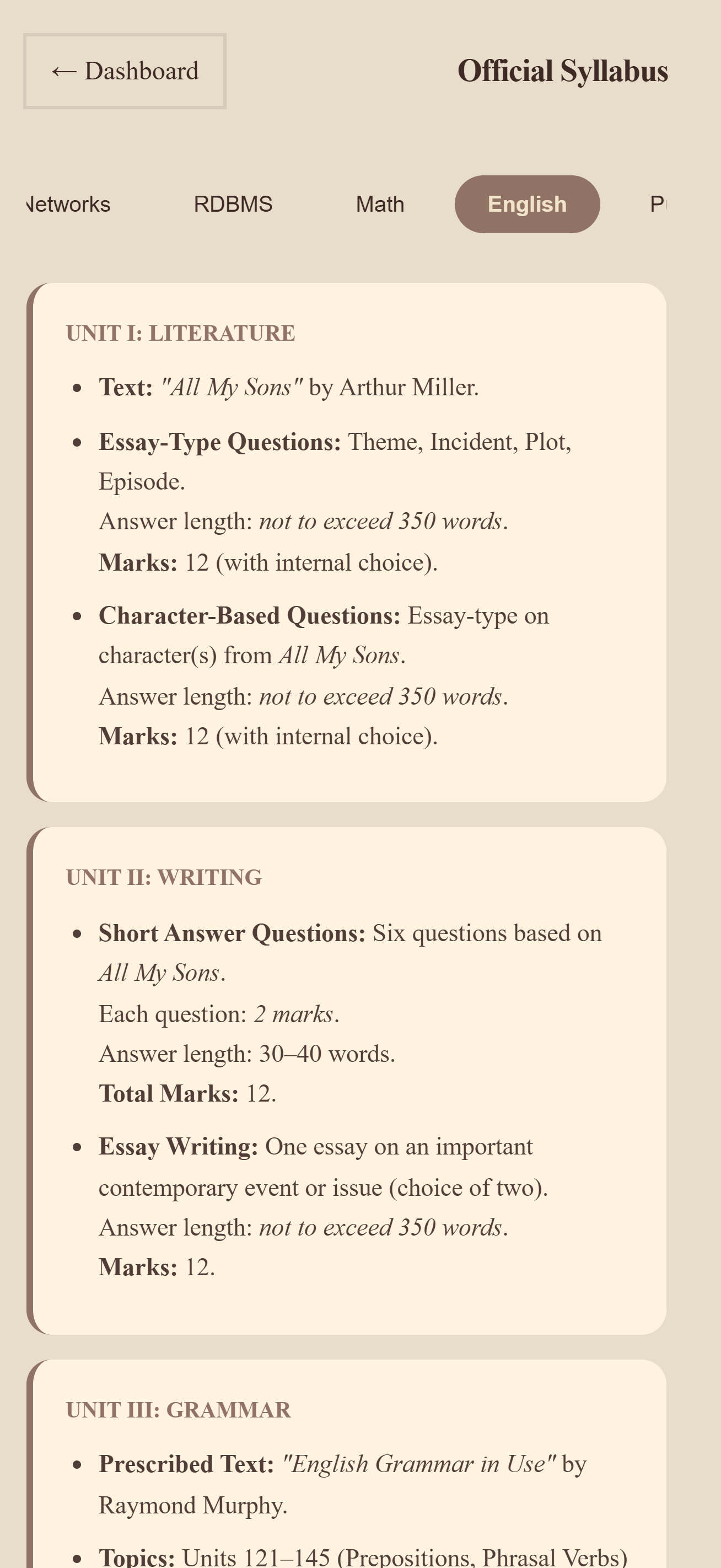 COA Chef Analogy